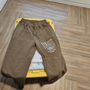 Brown Sweatpants with Logo
